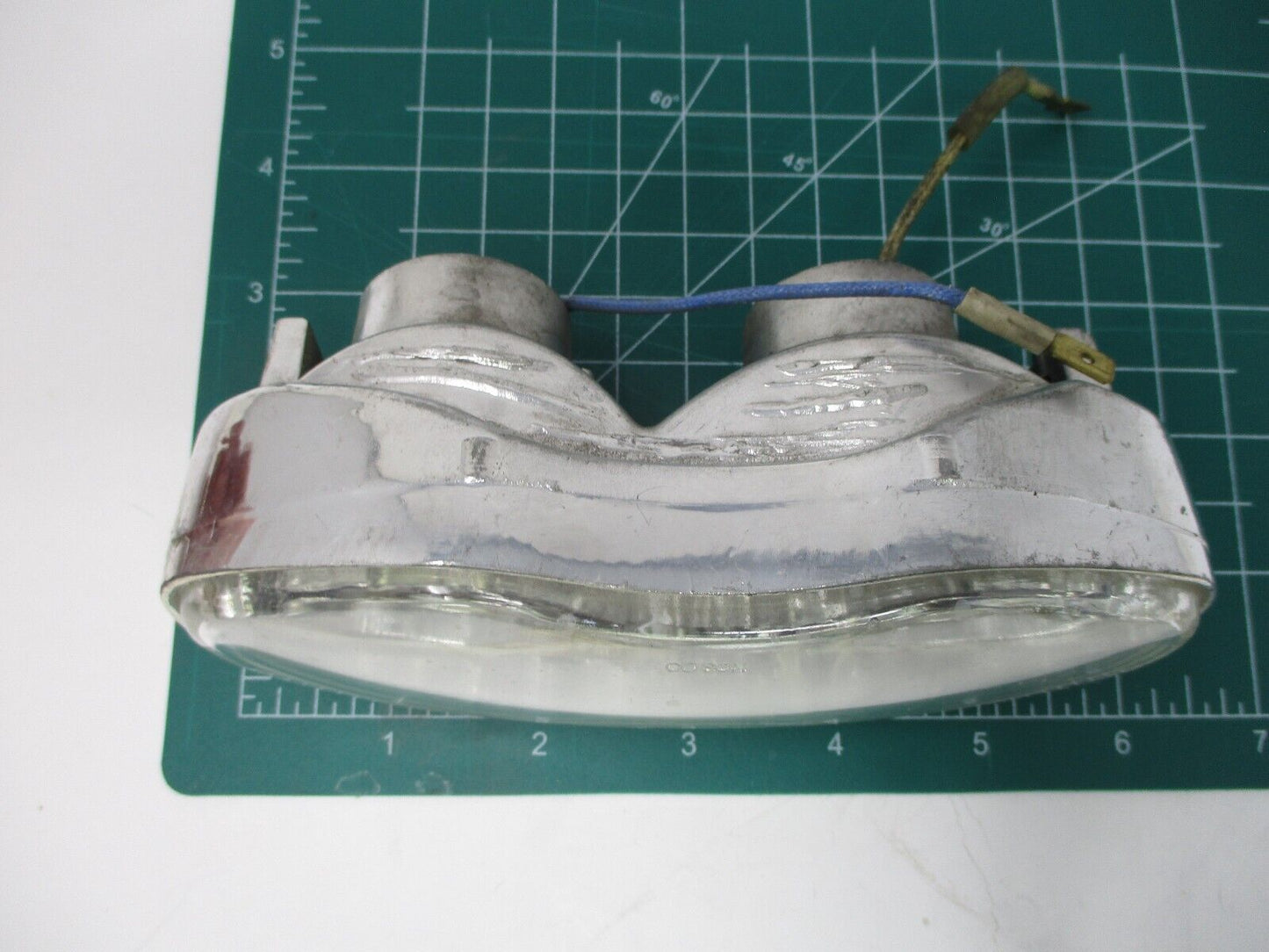 Universal Twin Motorcycle Double Oval Headlight Bulb H3 For Harley