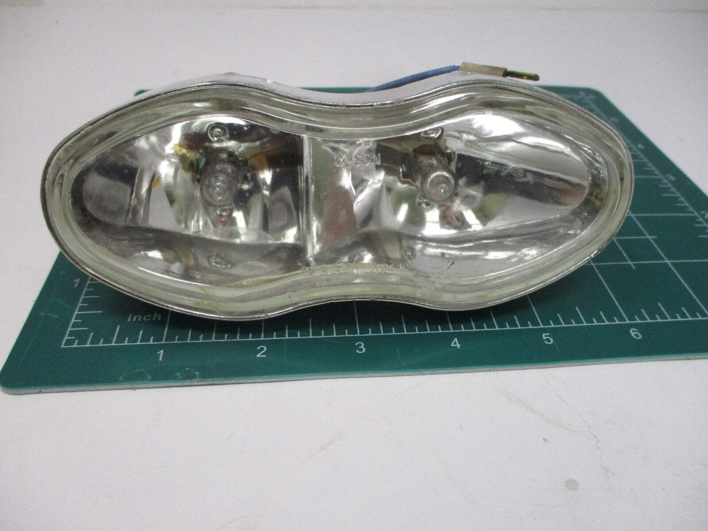 Universal Twin Motorcycle Double Oval Headlight Bulb H3 For Harley