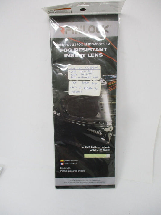 HJC HJ-20 Anti-Fog Pinlock Insert (Clear)