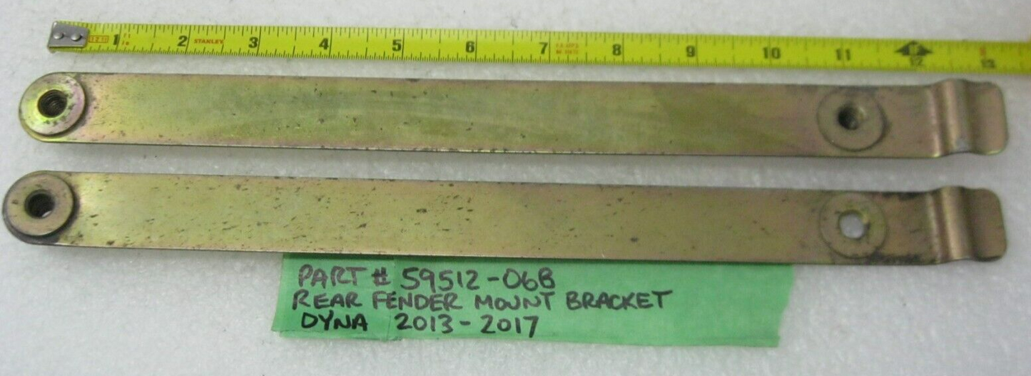 Harley-Davidson OEM  13-17 Dyna Rear Fender Mount Brackets (PAIR) 59512-06B
