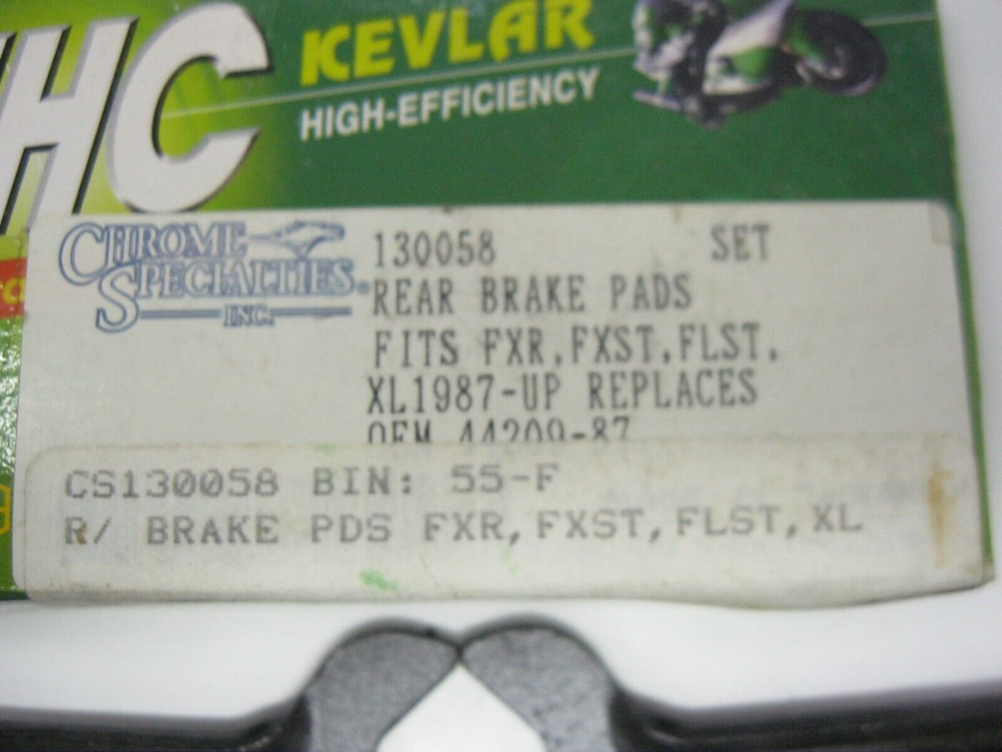 NHC  87-99 FX, FLST, FXST Rear Brake Pads (Replaces HD# 44209-87)  130058