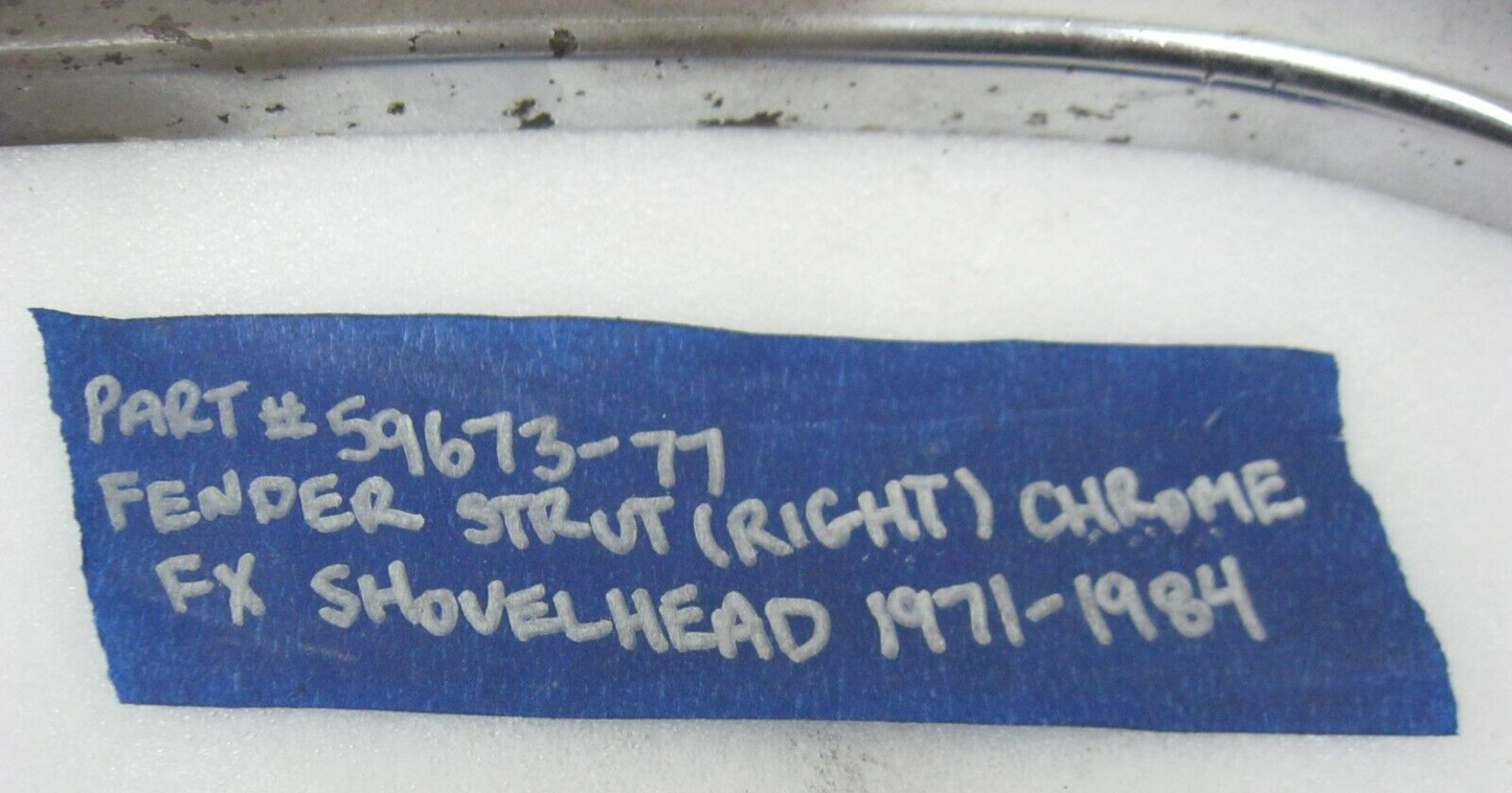 Harley-Davidson OEM 71-84 RIGHT Rear 7-HOLE Fender Support 59673-77 or 59933-77