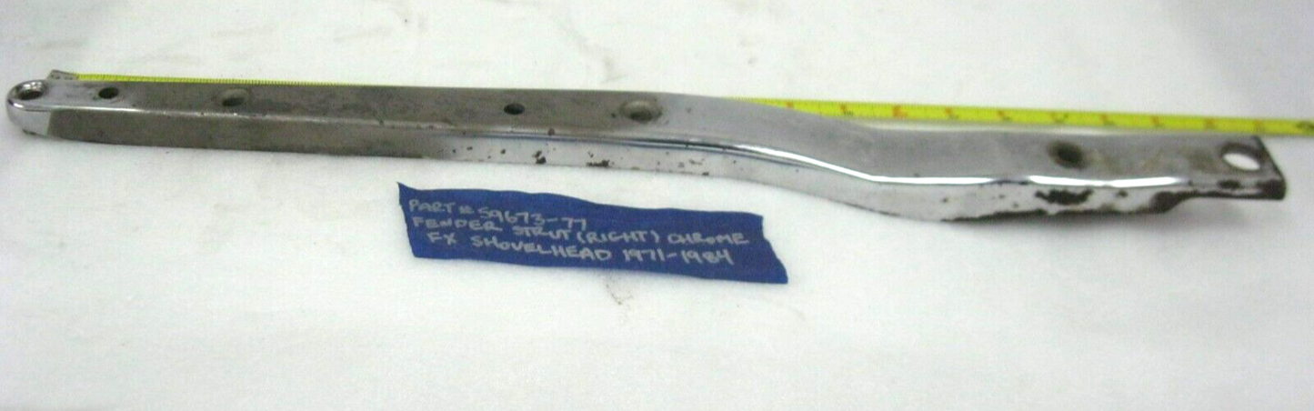 Harley-Davidson OEM 71-84 RIGHT Rear 7-HOLE Fender Support 59673-77 or 59933-77