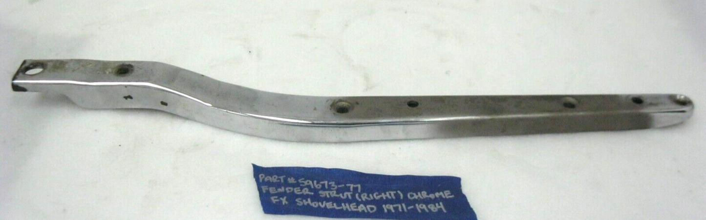 Harley-Davidson OEM 71-84 RIGHT Rear 7-HOLE Fender Support 59673-77 or 59933-77