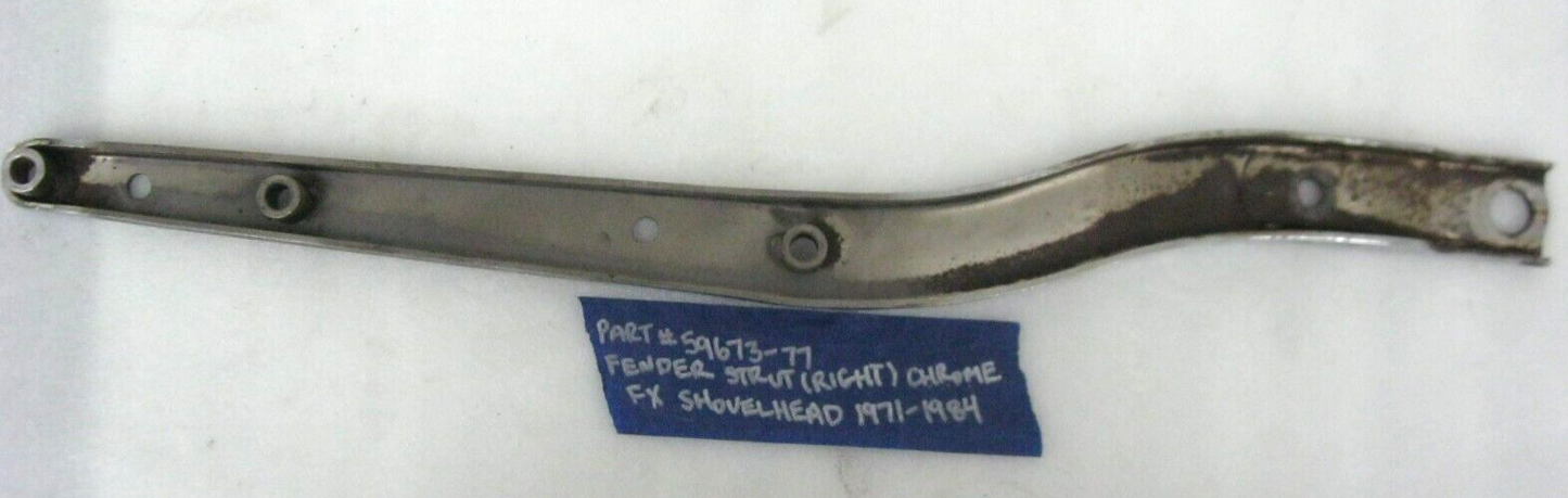 Harley-Davidson OEM 71-84 RIGHT Rear 7-HOLE Fender Support 59673-77 or 59933-77