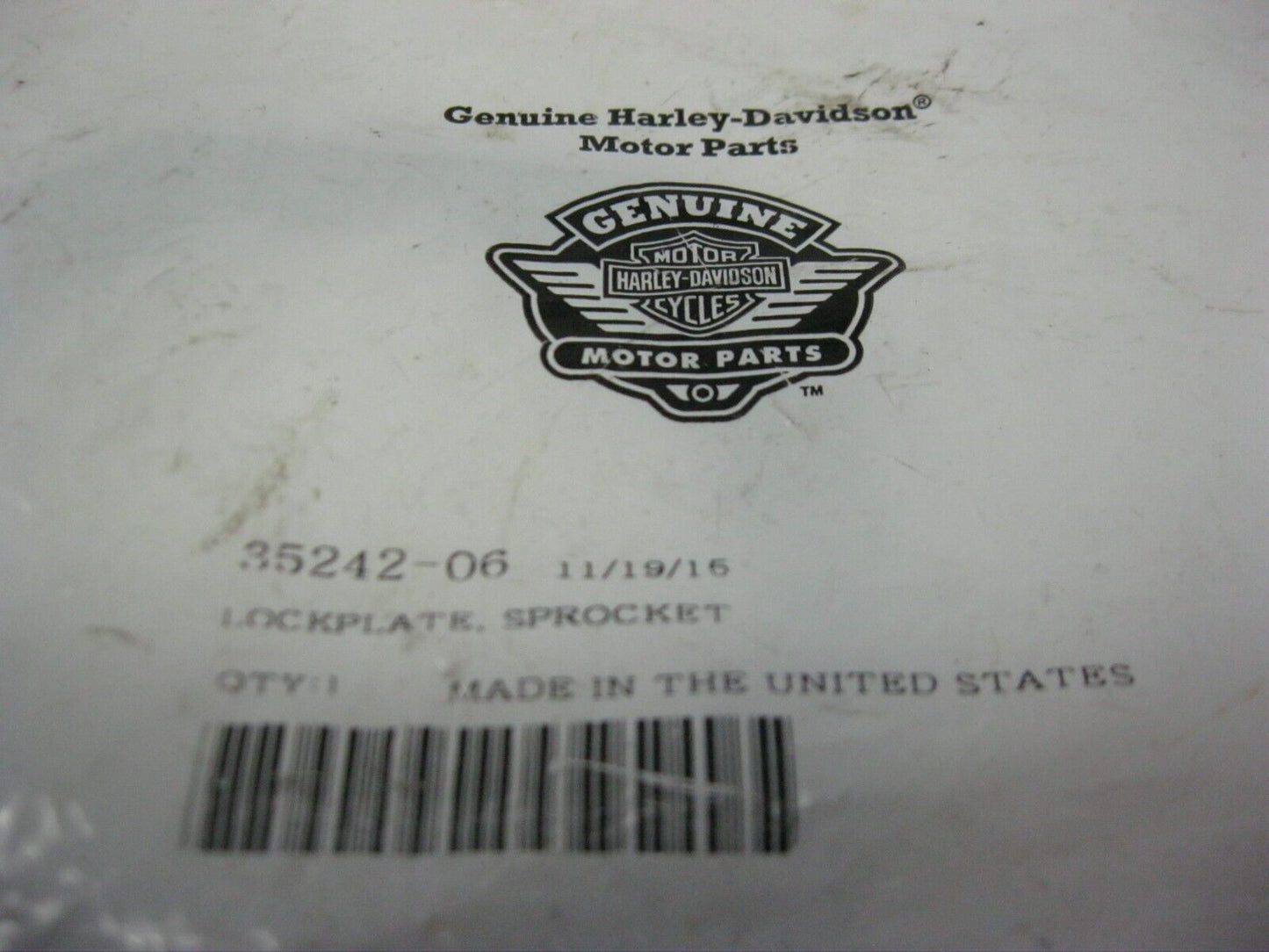 Harley-Davidson OEM 06-23 Sprocket Lockplate 35242-06