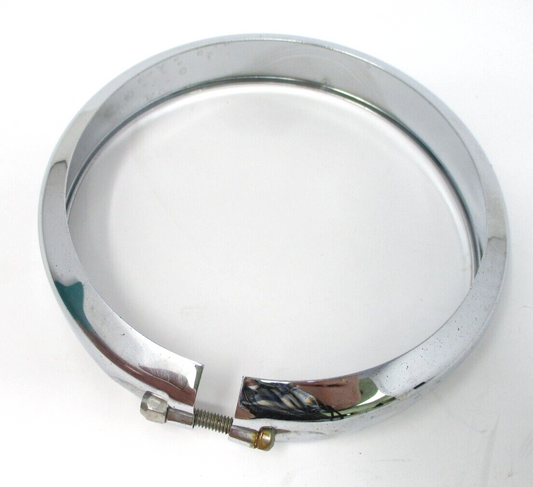 1962up HARLEY 4.5'' chrome aux light trim ring 61400353 SINGLE TRIM ONLY