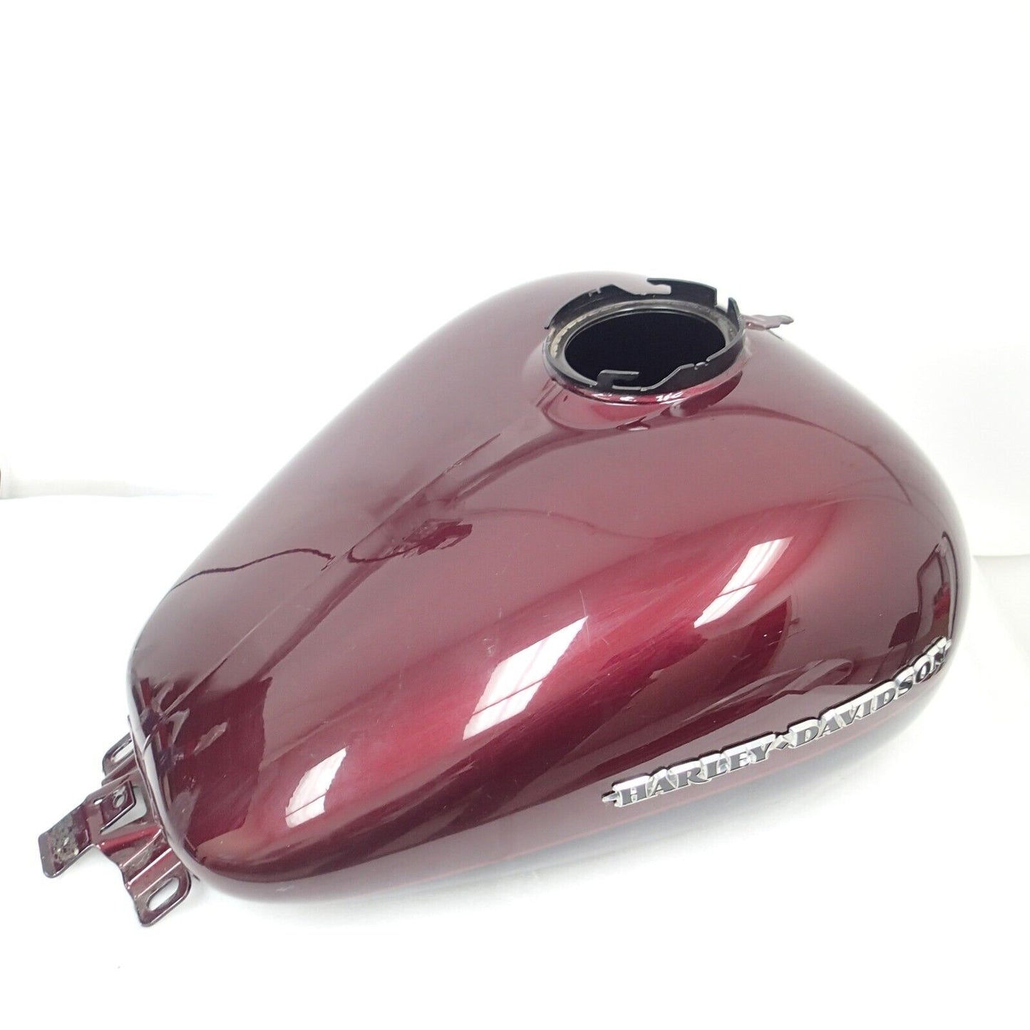 Harley FLHTK FUEL TANK EMBER RED SUNGLO MERLOT RED AND RED STRIPES 61393-12DJV