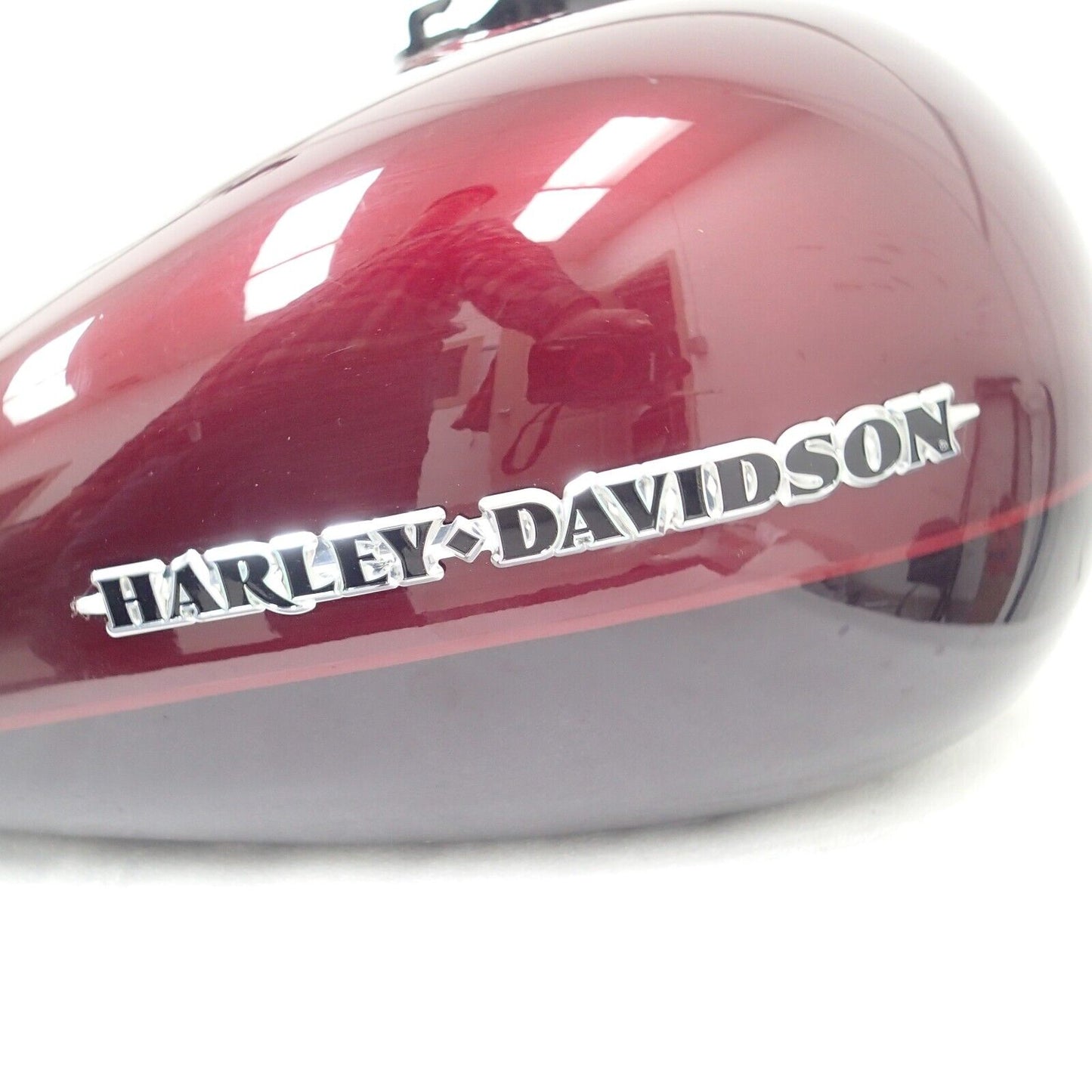 Harley FLHTK FUEL TANK EMBER RED SUNGLO MERLOT RED AND RED STRIPES 61393-12DJV