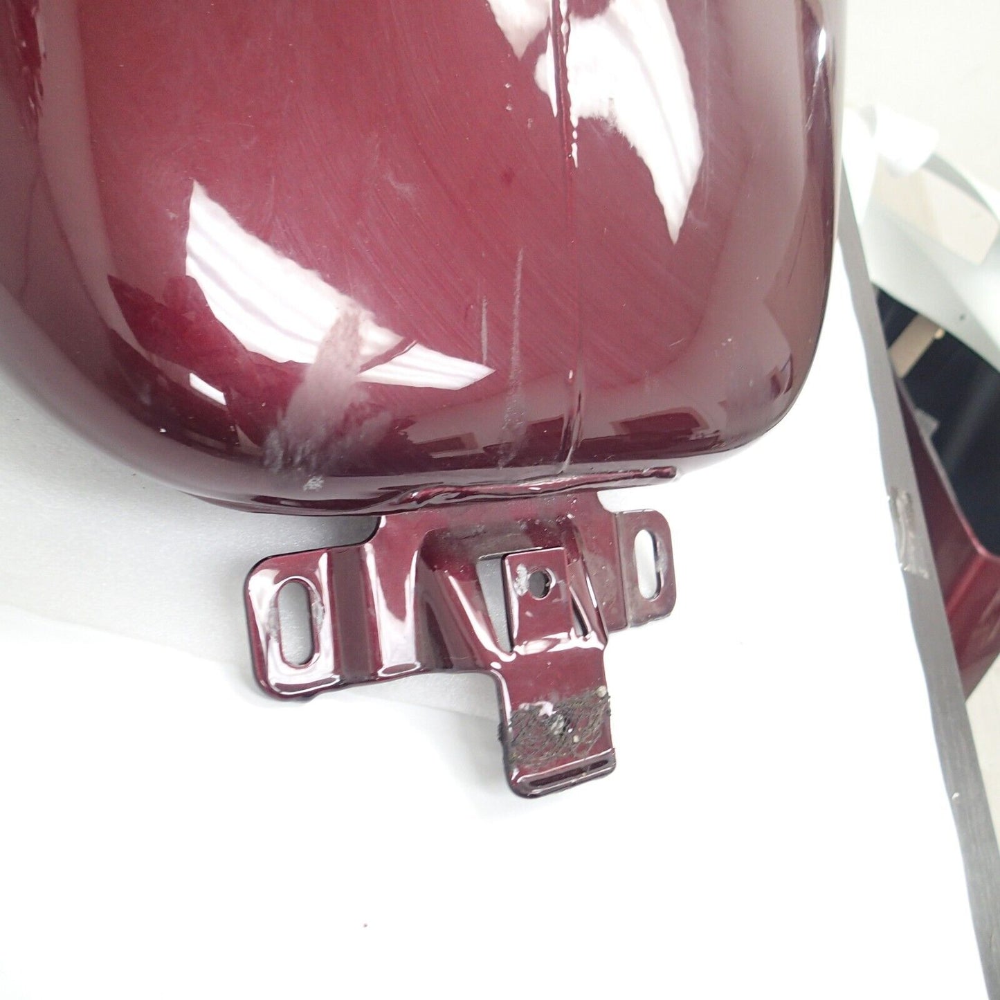 Harley FLHTK FUEL TANK EMBER RED SUNGLO MERLOT RED AND RED STRIPES 61393-12DJV