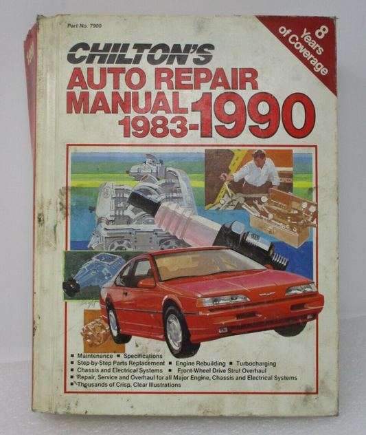 Chilton's 7900 American Cars Repair Manual 1983-1990 (Hardcover)