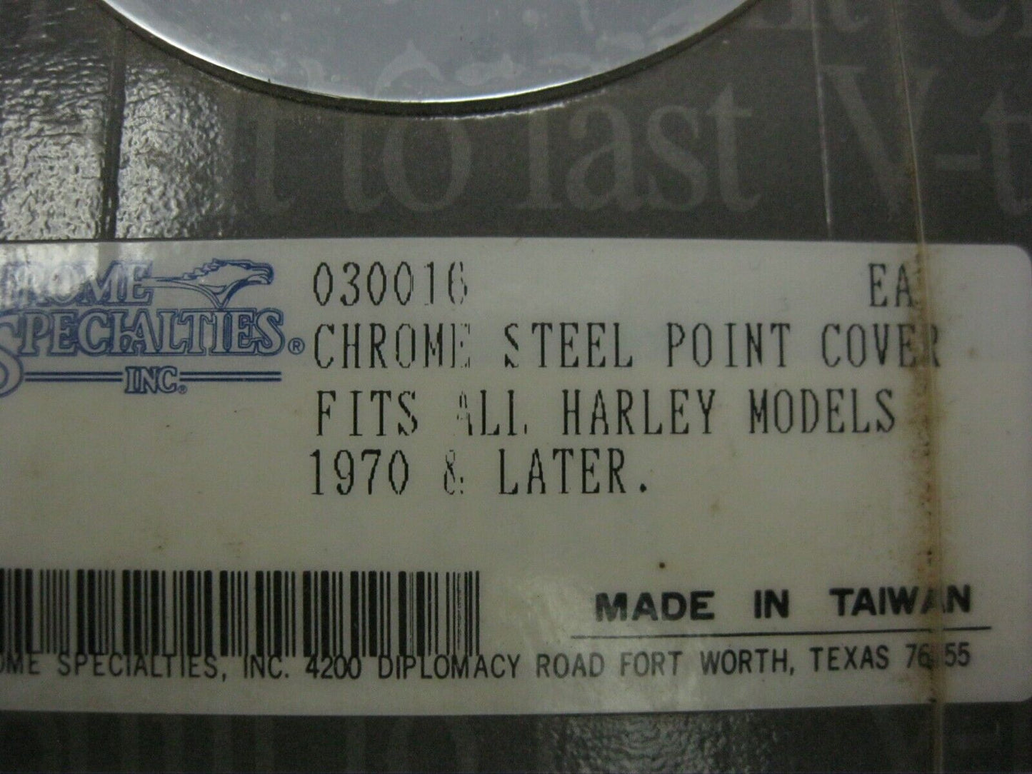 Chrome Specialties 1970 & Later 3 1/8" Points Cover 030016