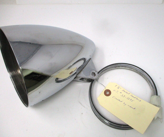 V-Twin 33-1205 5-3/4" Round Headlamp Bucket Rocket Style HAVE issue Read