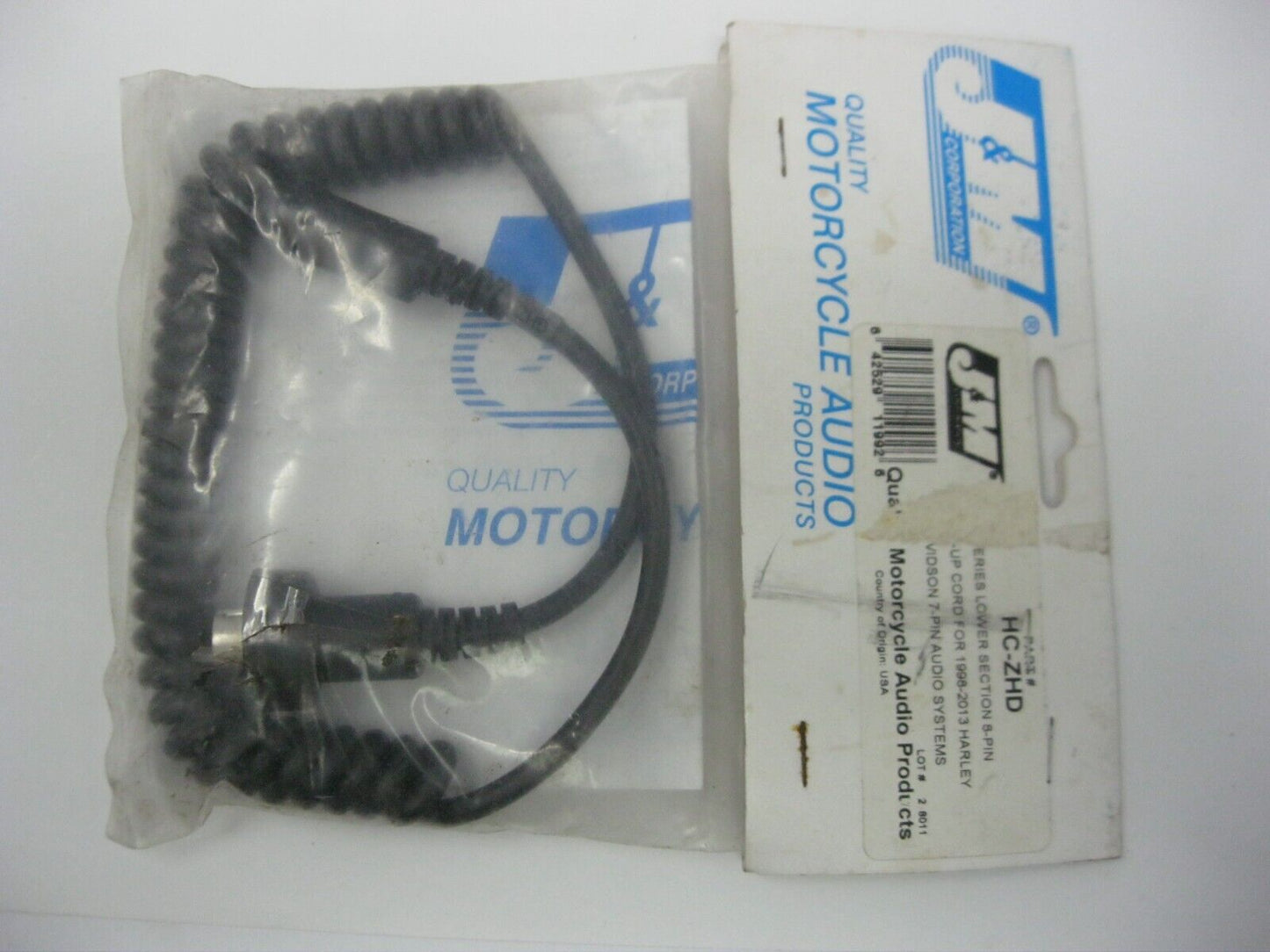 J & M Z-Series Lower Section Cord for 98-13 Harley 7-Pin Audio System HC-ZHD