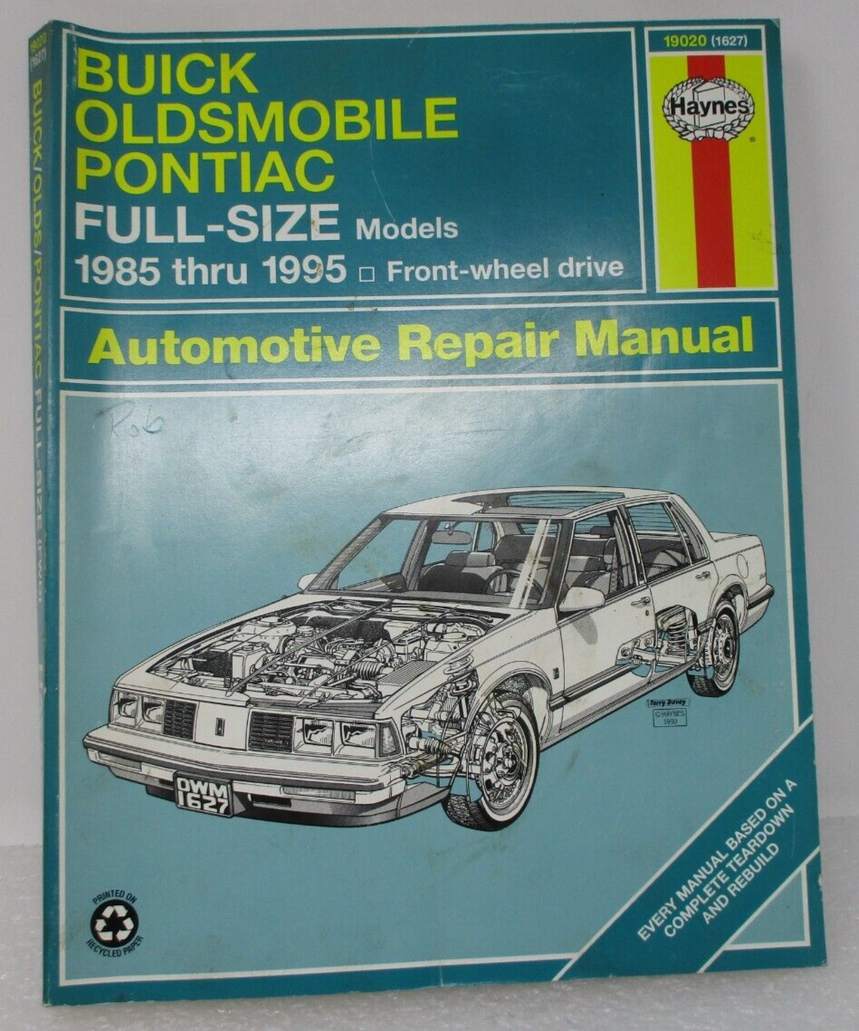 Buick Oldsmobile & Pontiac 1985-2005 Repair Manual Haynes 19020 OEM Mechanic