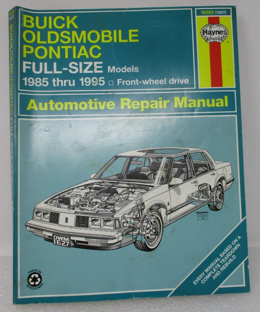 Buick Oldsmobile & Pontiac 1985-2005 Repair Manual Haynes 19020 OEM Mechanic