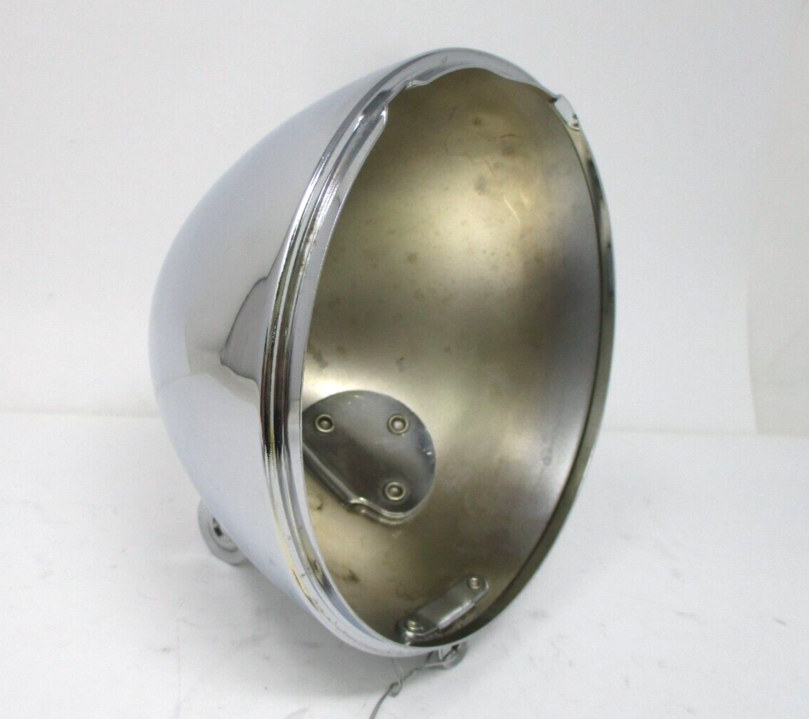 HARLEY 06-17 DYNA 5-3/4' top mount headlamp shell bucket gloss chrome