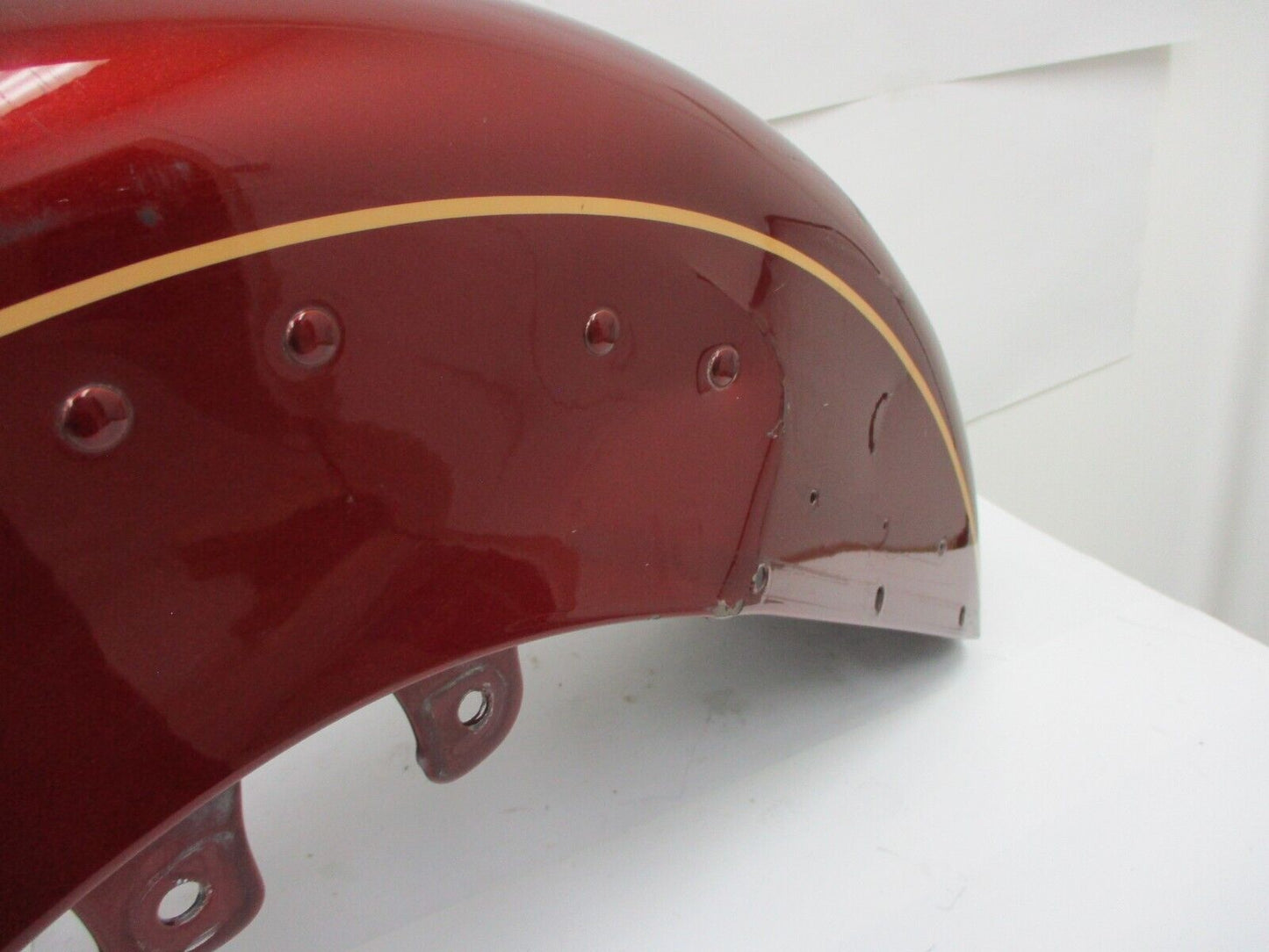 09 Harley-Davidson Softail Heritage FLSTC FRONT FENDER DAMAGED REPAIR 59129-09