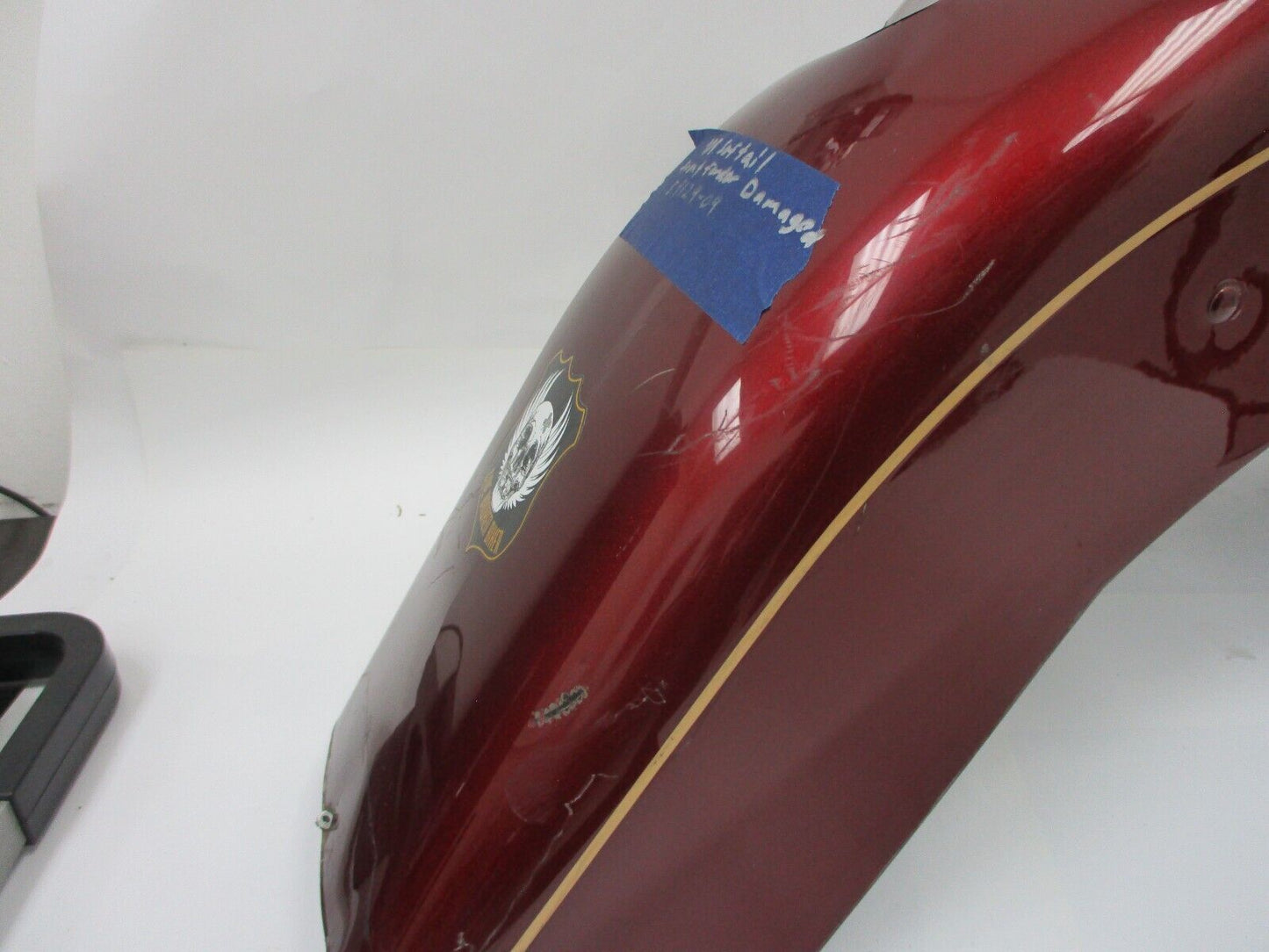 09 Harley-Davidson Softail Heritage FLSTC FRONT FENDER DAMAGED REPAIR 59129-09