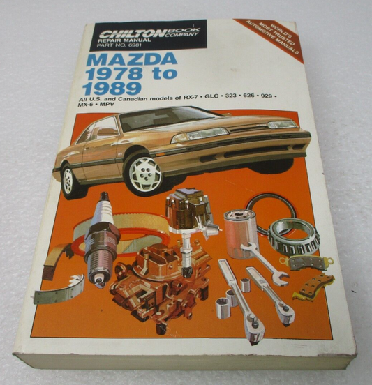 Chilton Book Repair Manual Honda 1973 to 1988 Part No. 6980 US Canadian