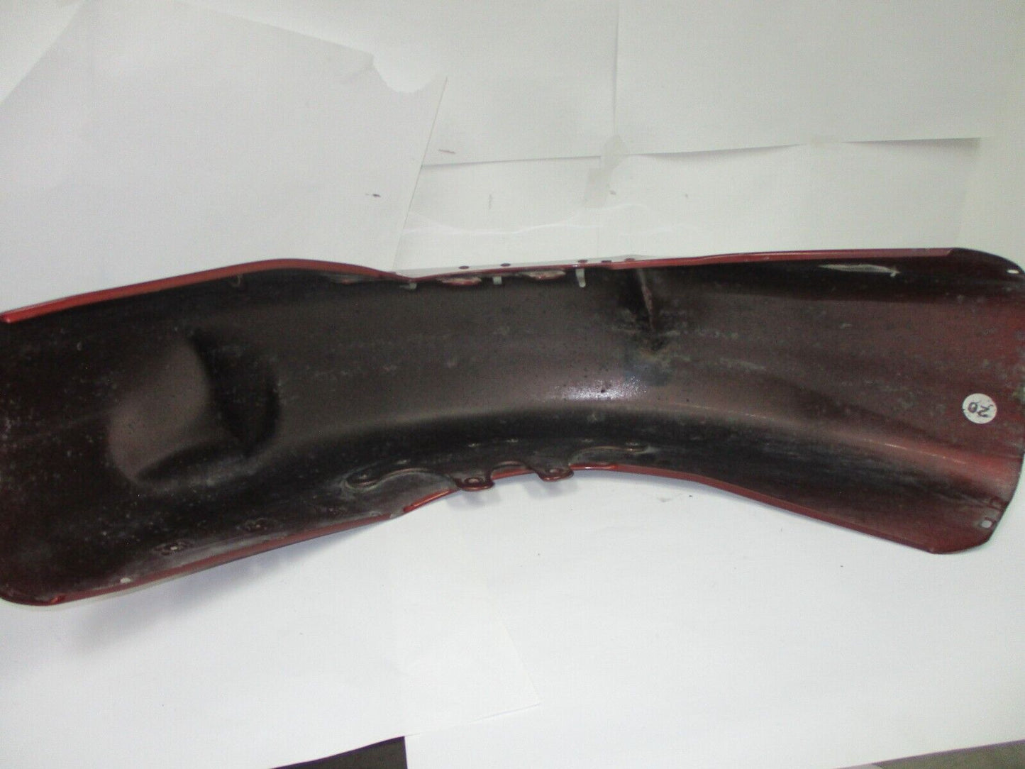 09 Harley-Davidson Softail Heritage FLSTC FRONT FENDER DAMAGED REPAIR 59129-09