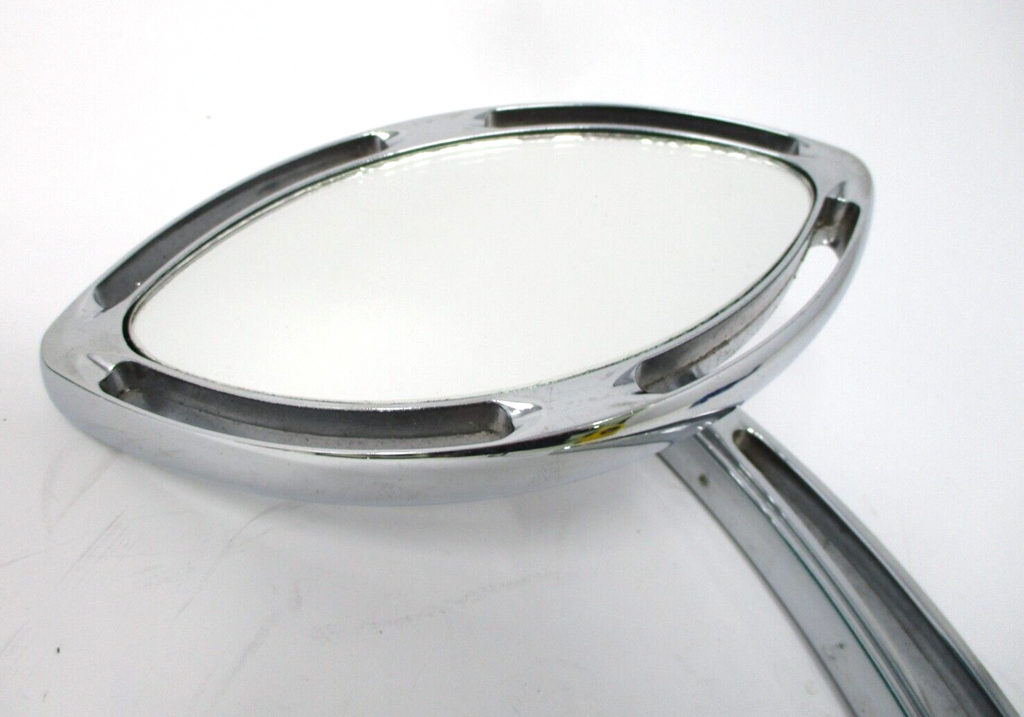 After Market Mirror oval shape left Side fits Harley Davidson  Slotted Stem