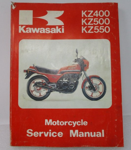 1979- 83 Genuine Kawasaki KZ400 KZ500 KZ550 Motorcycle Service Repair Manual
