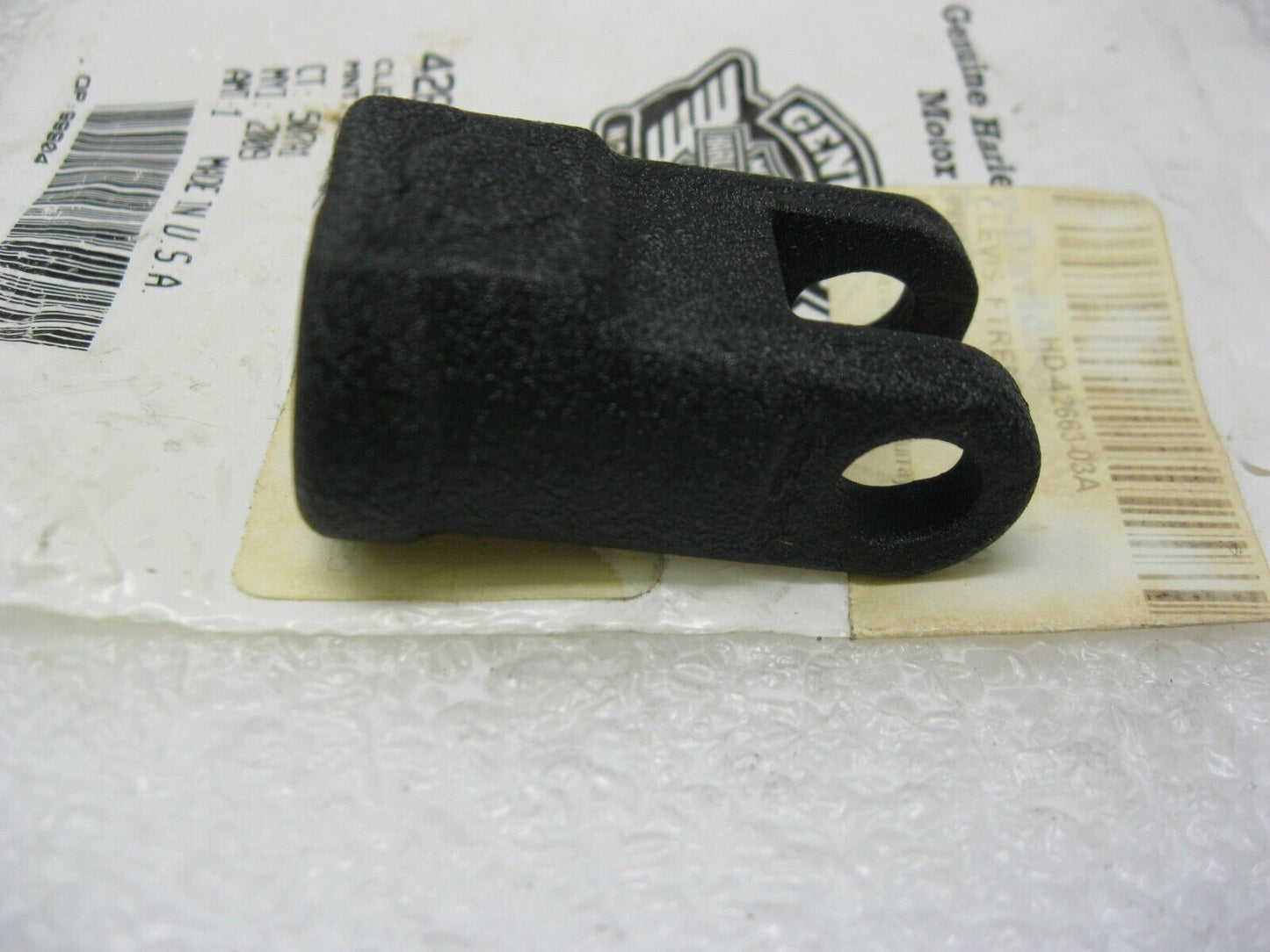 Harley-Davidson OEM 10-17 Black Wrinkle Dyna Footrest Mount Clevis 42663-03A