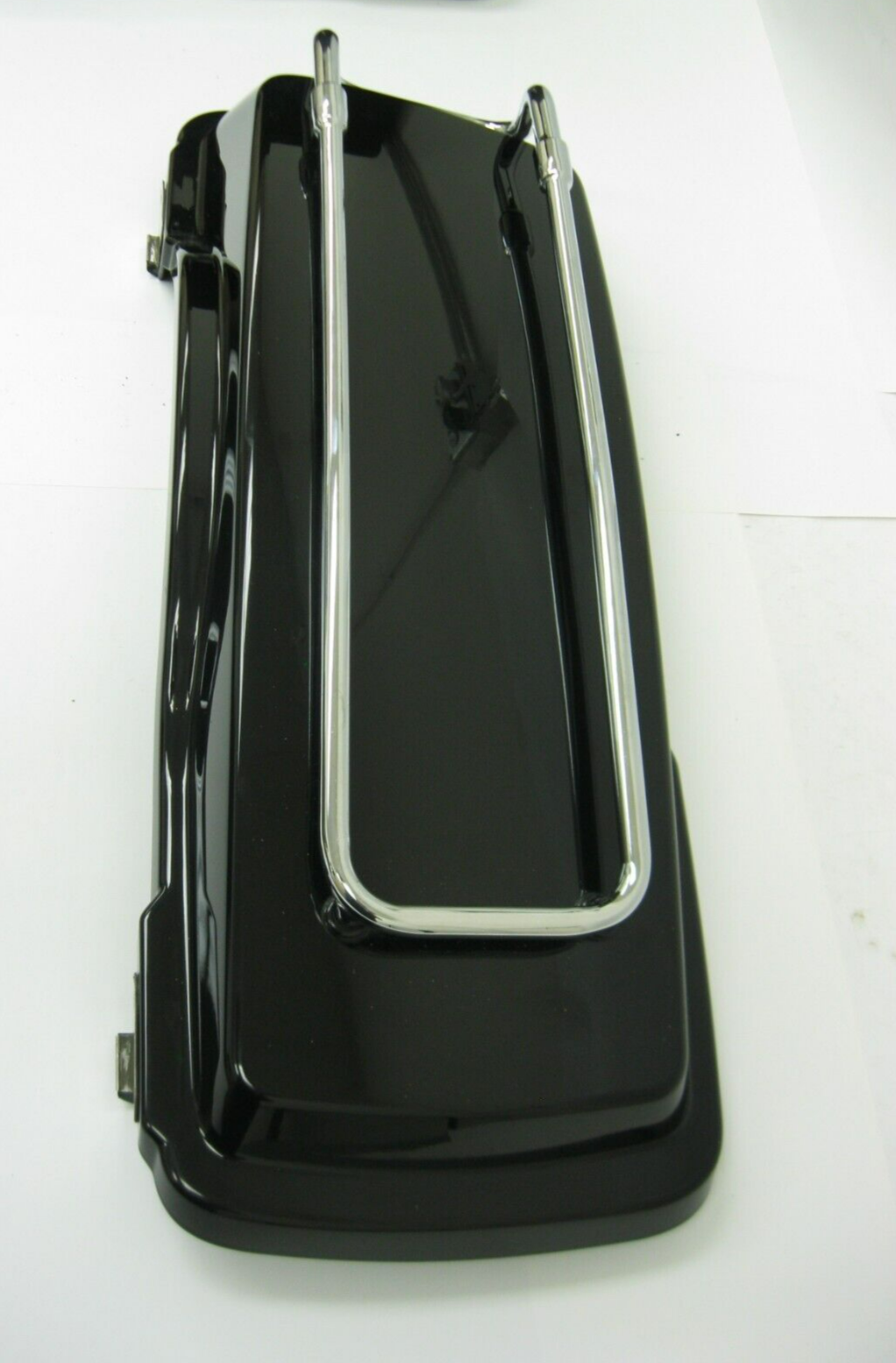 Harley-Davidson 94-13 RIGHT Vivid Black Saddlebag Lid & Chrome Rack 90607-93DH