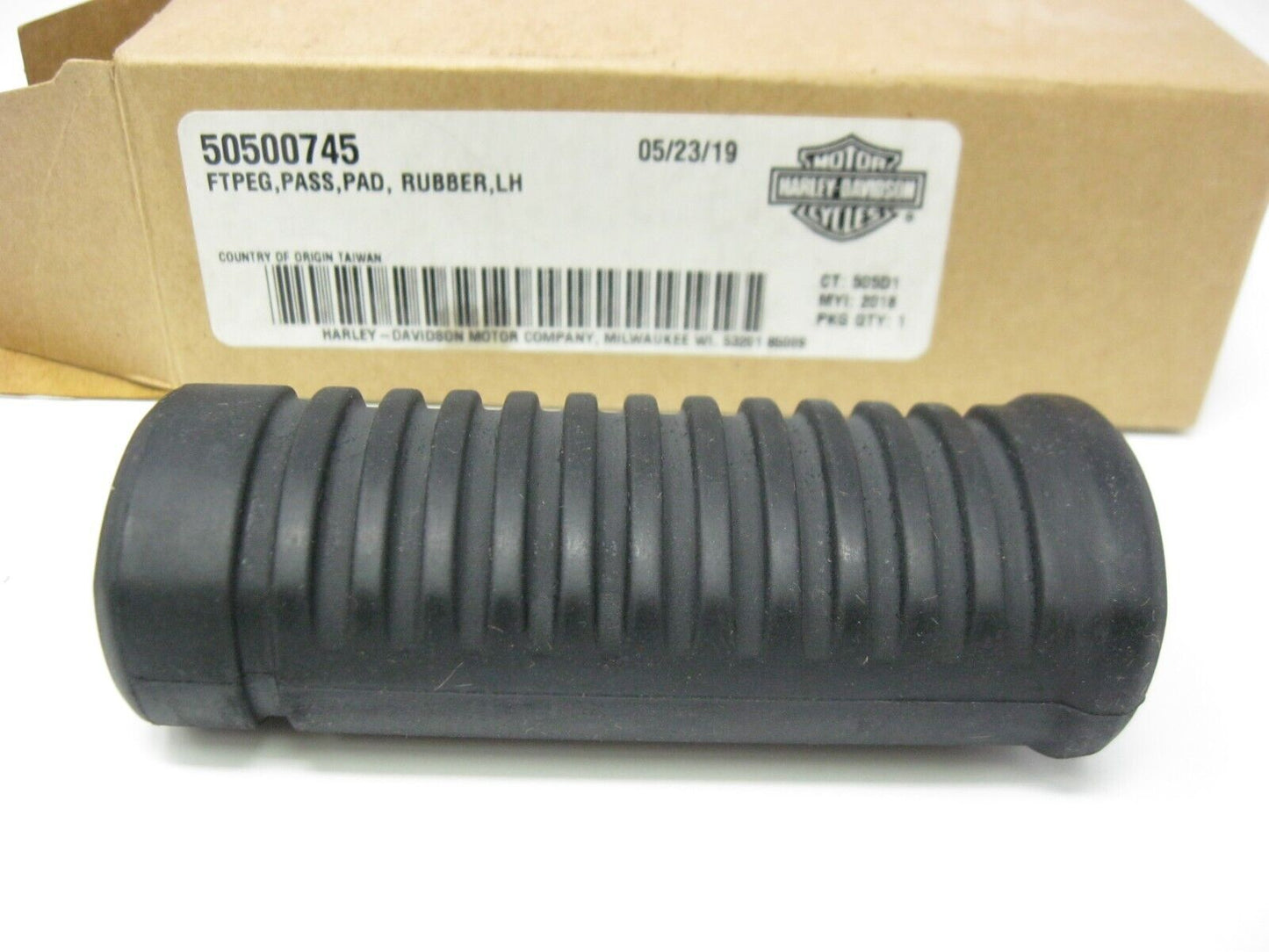 Harley-Davidson OEM 18-23 Softail Left Hand Passenger Foot Peg Pad 50500745