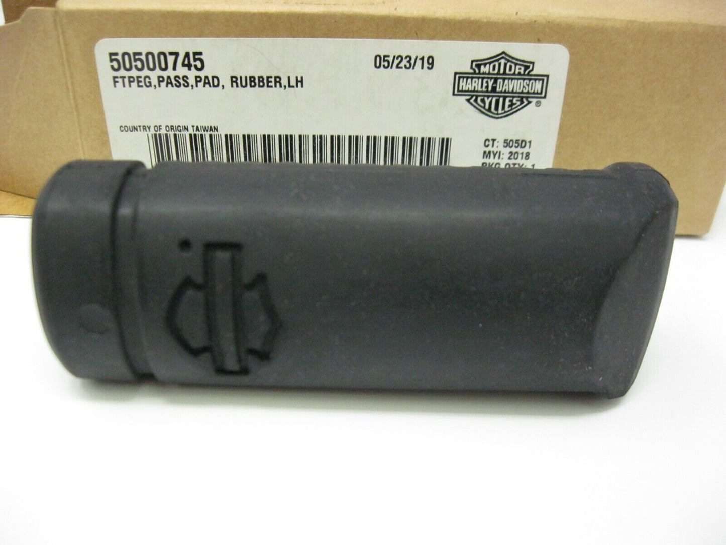 Harley-Davidson OEM 18-23 Softail Left Hand Passenger Foot Peg Pad 50500745