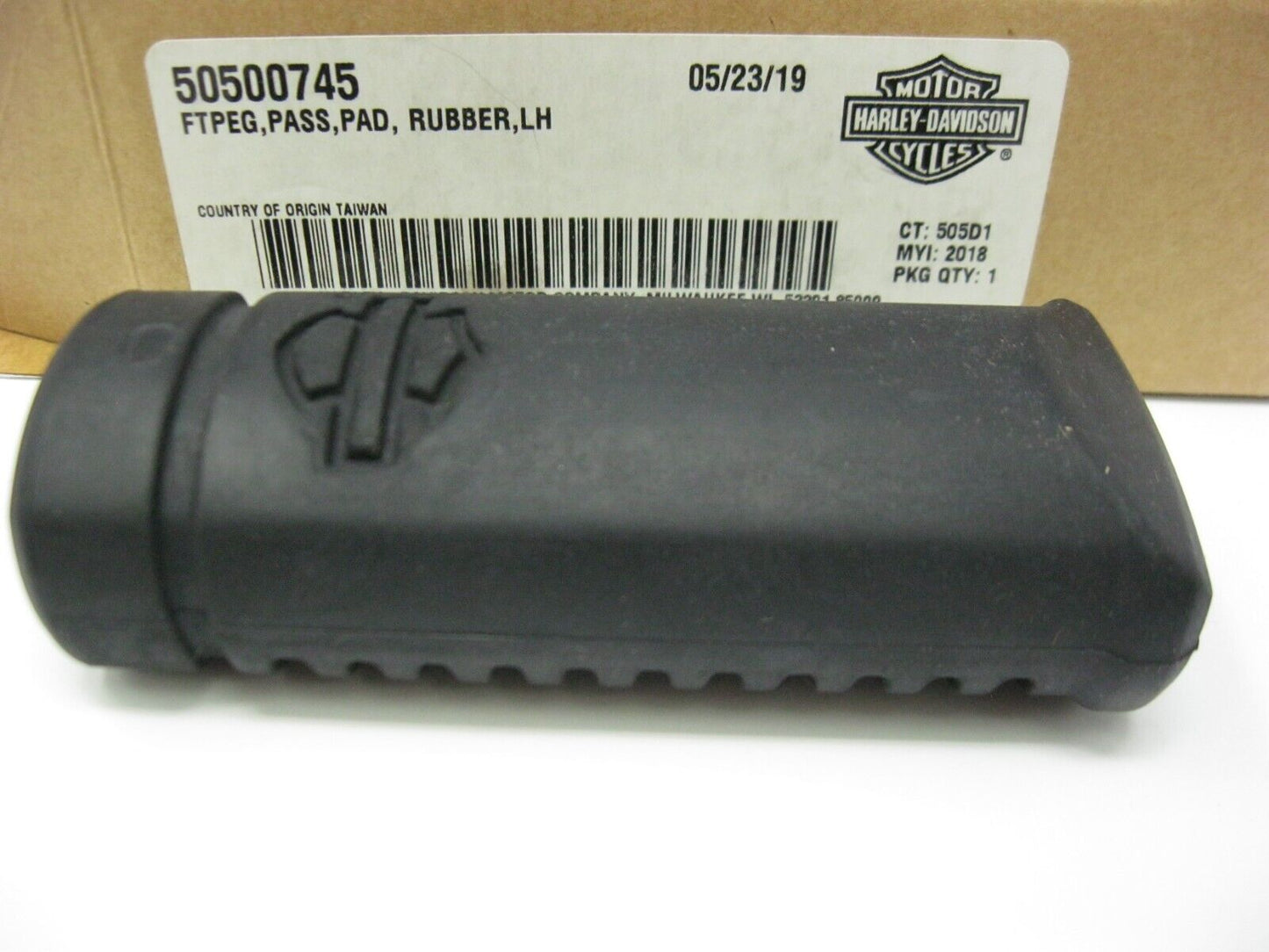Harley-Davidson OEM 18-23 Softail Left Hand Passenger Foot Peg Pad 50500745