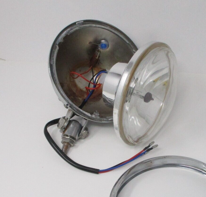 VINTAGE 6 INCH CUSTOM BOTTOM MOUNT HEADLIGHT CHOPPER HD