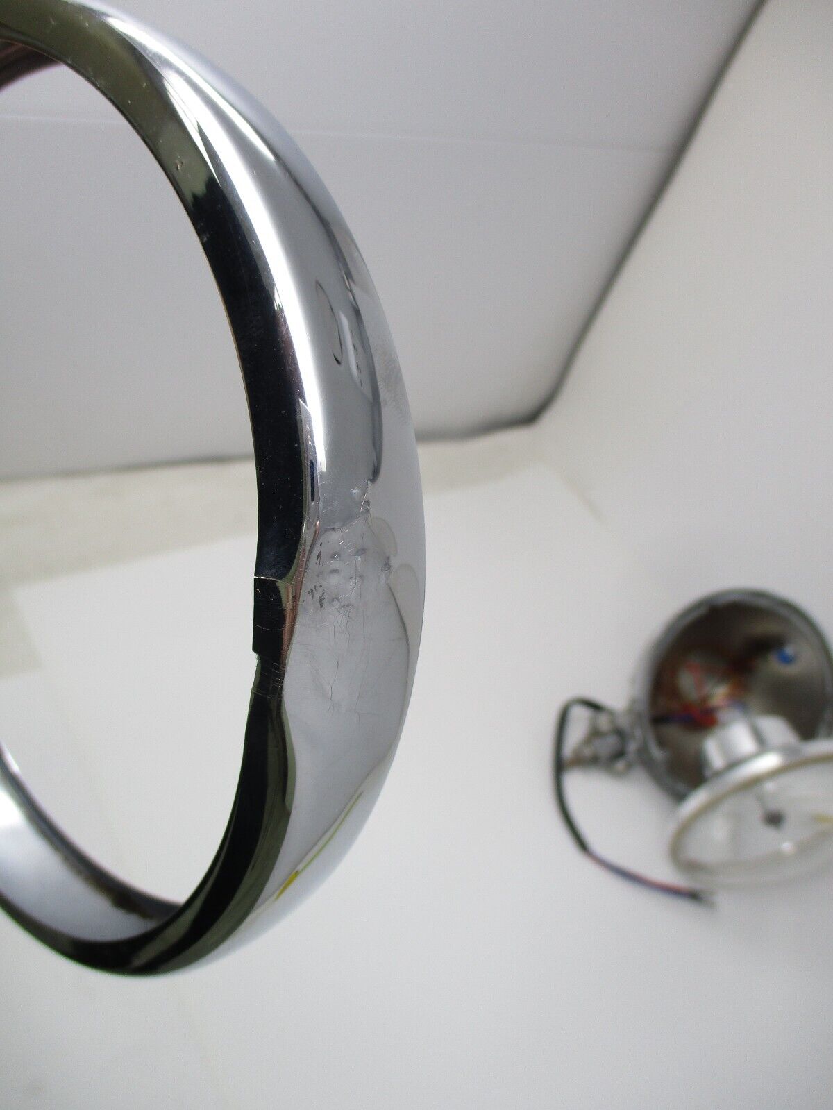 VINTAGE 6 INCH CUSTOM BOTTOM MOUNT HEADLIGHT CHOPPER HD