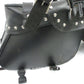 Pair HARLEY DAVIDSON Dyna Leather & Canvas Saddle Touring Saddlebags Multi fit