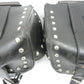 Pair HARLEY DAVIDSON Dyna Leather & Canvas Saddle Touring Saddlebags Multi fit