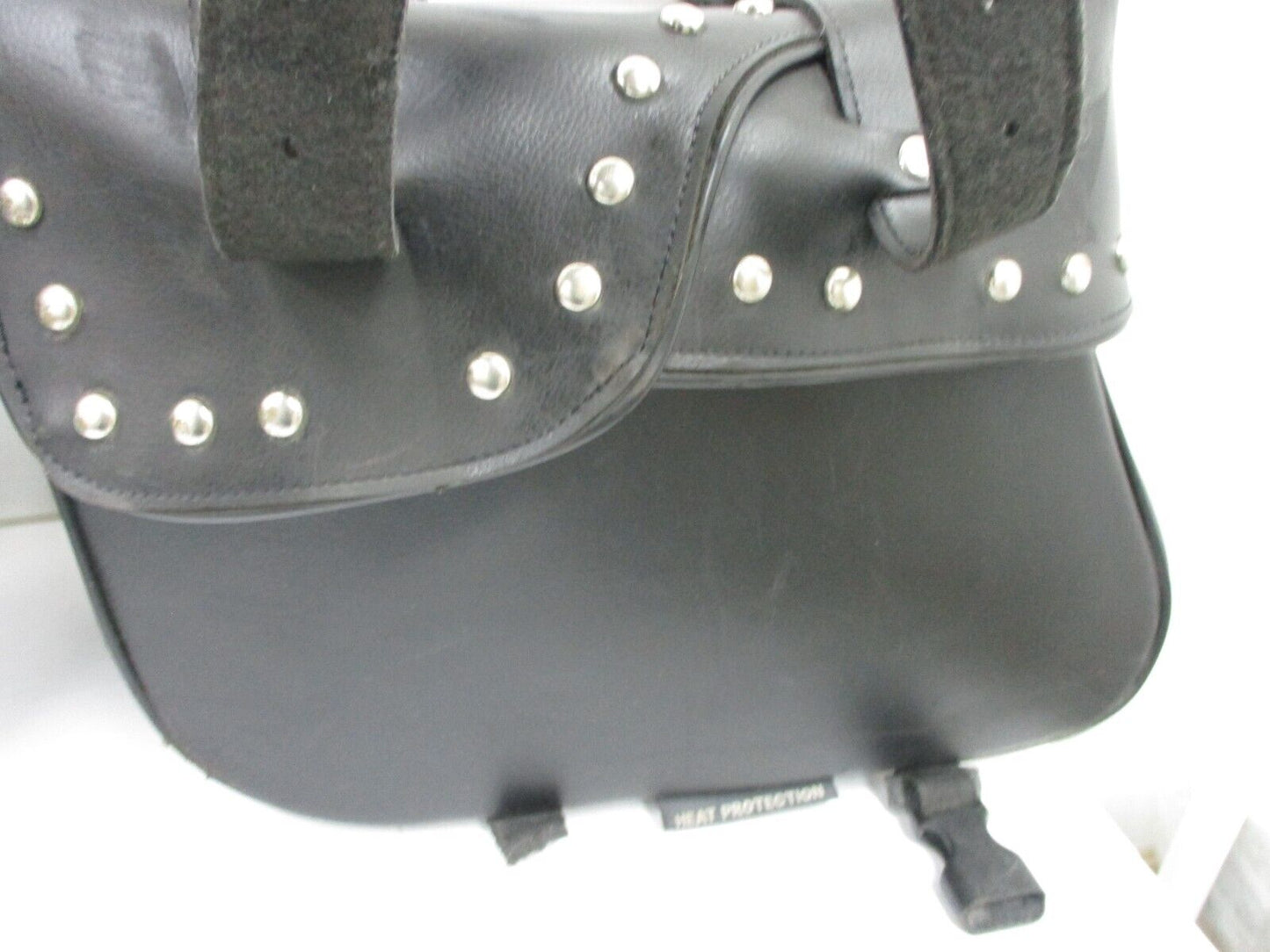 Pair HARLEY DAVIDSON Dyna Leather & Canvas Saddle Touring Saddlebags Multi fit