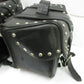 Pair HARLEY DAVIDSON Dyna Leather & Canvas Saddle Touring Saddlebags Multi fit