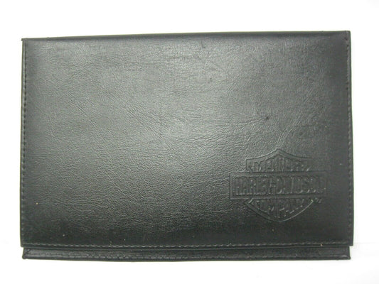 Harley-Davidson 9" x 6" leather document folder