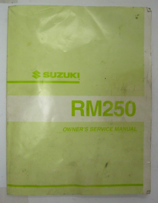 2001 Suzuki RM250 Owner's Service Manual 99011-37F51-01A