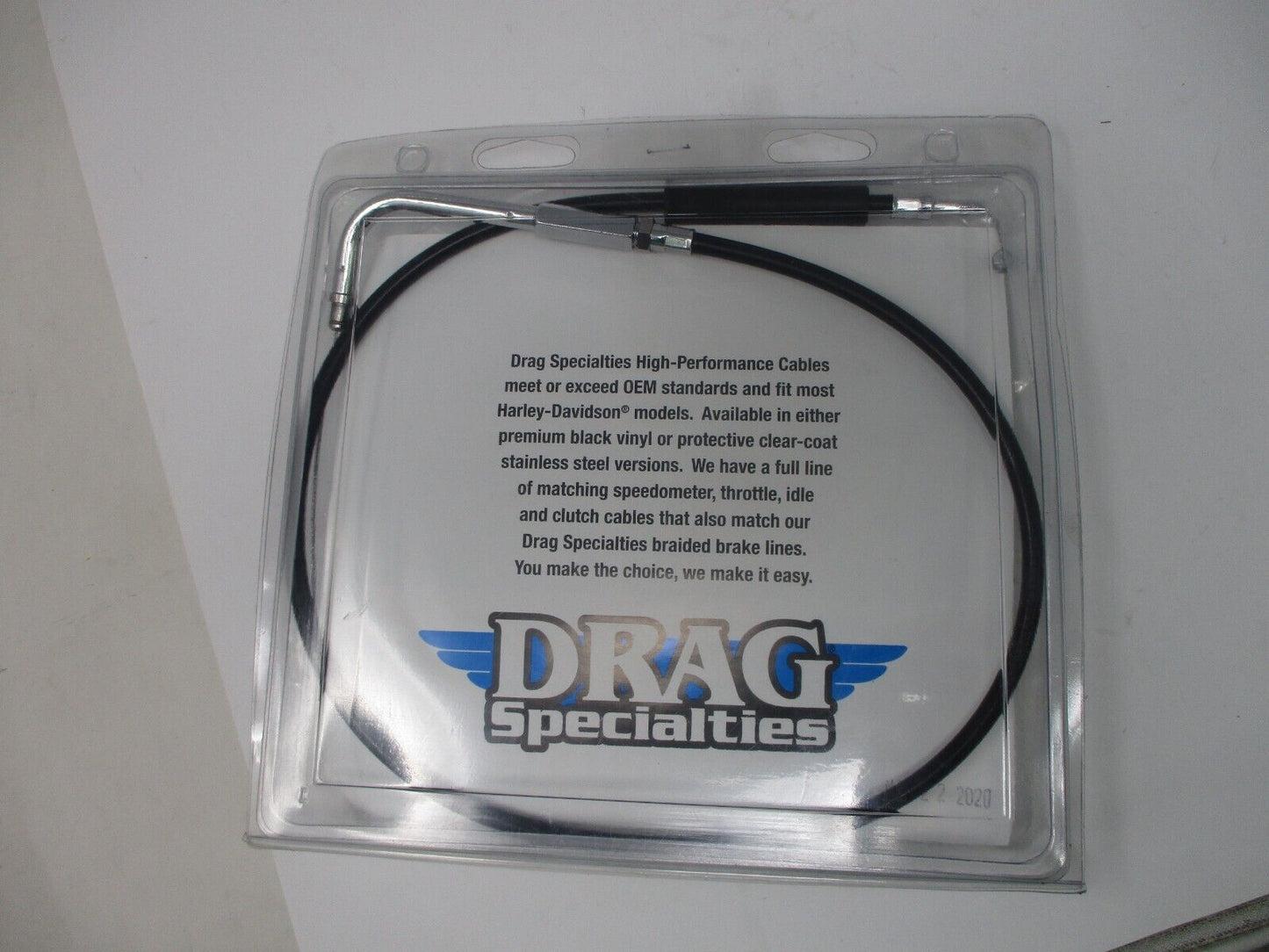 Drag Specialties 0650-0325 Black Vinyl Throttle Cable 28.5'' 4332602B