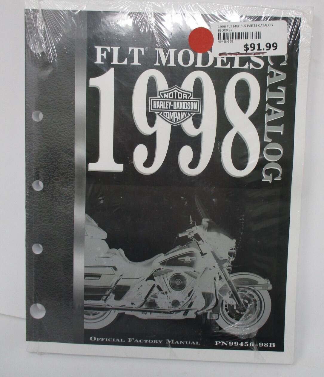 Harley Davidson Official Factory 1998 FLT Parts Catalog Manual Book 99456-98