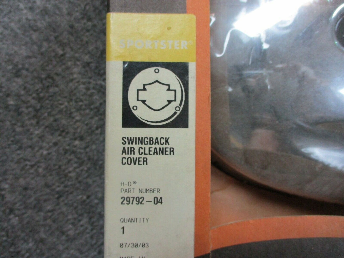 Harley Davidson OEM XL Swing Back Air Cleaner Cover 29792-04