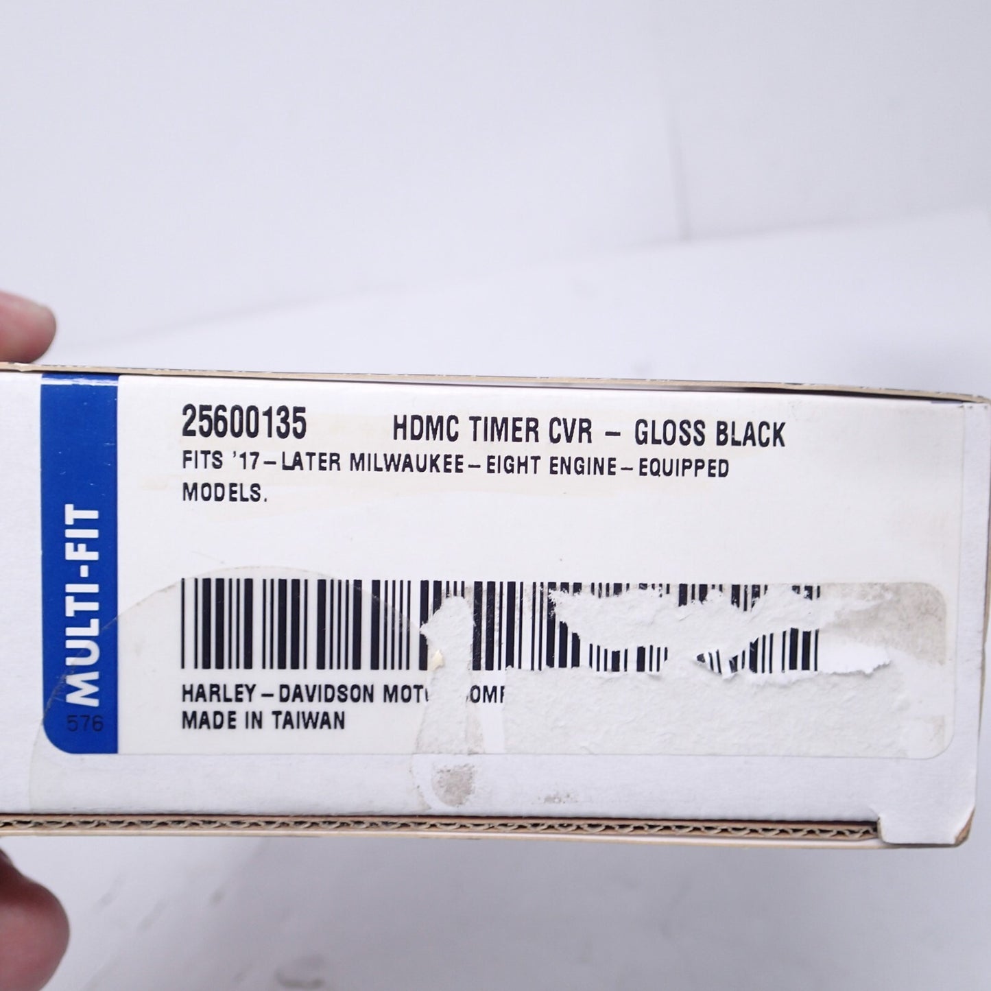 Harley Davidson Motor C0. Collection Timer Cover-Gloss Black  -  New - 25600135