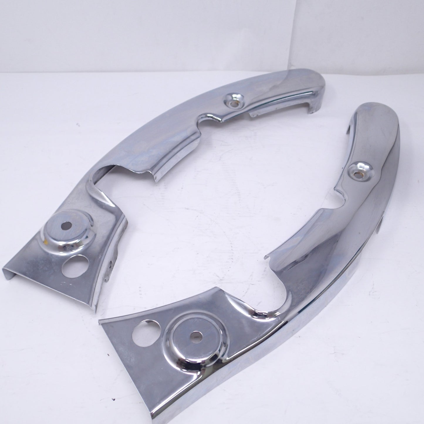 47504-09A Harley Touring Street Glide Fender Strut Covers Trim Chrome