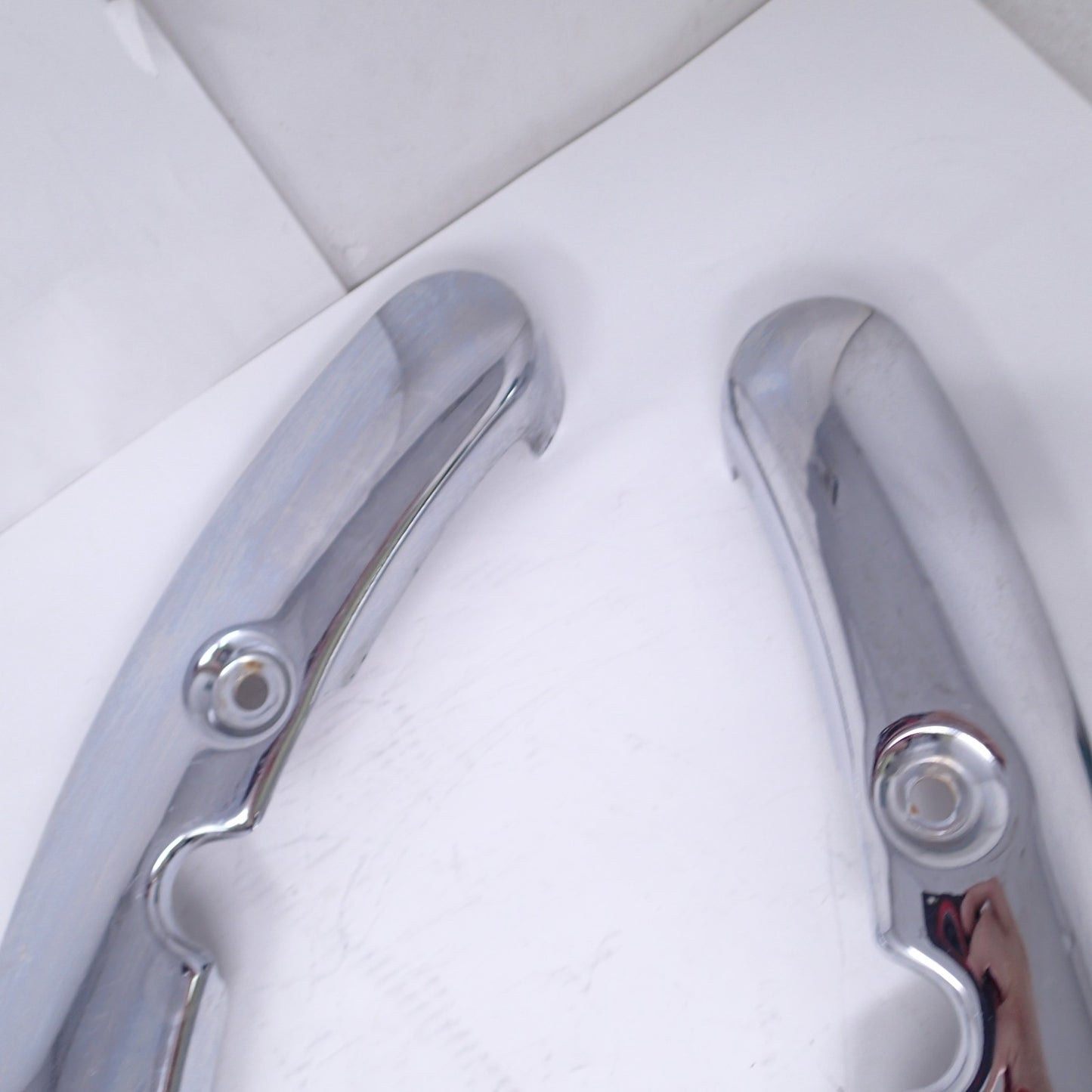 47504-09A Harley Touring Street Glide Fender Strut Covers Trim Chrome