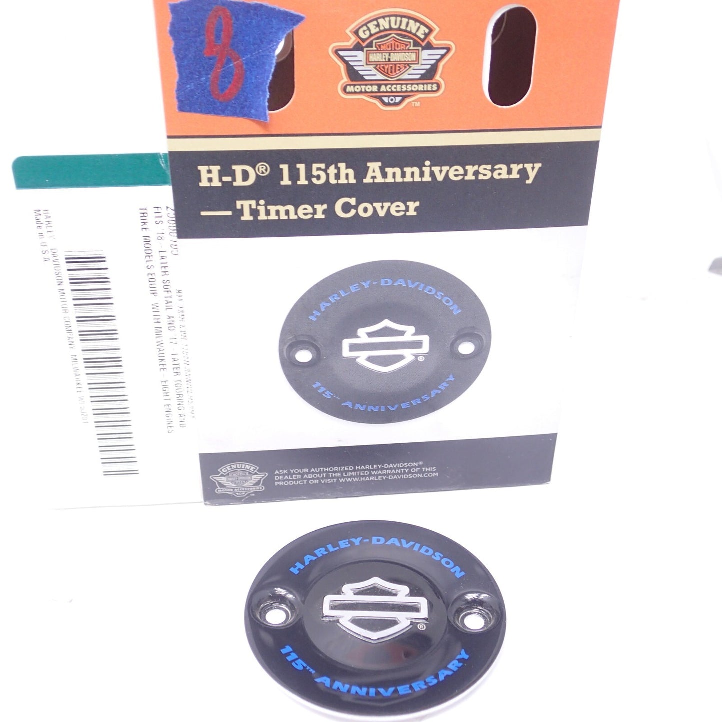 Harley Davidson HD 115th Anniversary Timer Cover  -  New - 25600105