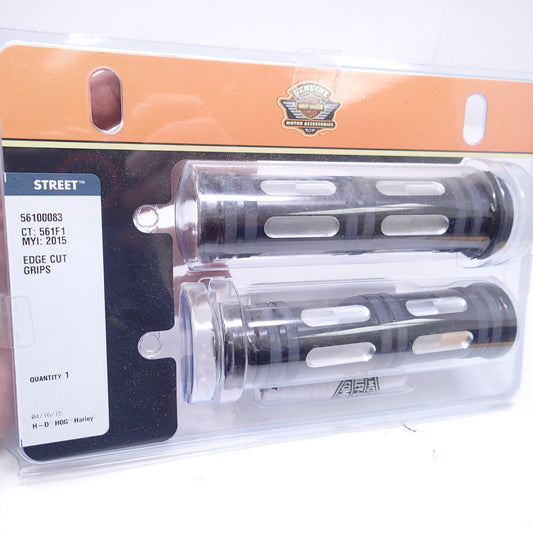 Harley Davidson Contrast Edge Cut Grips  - New - 56100083