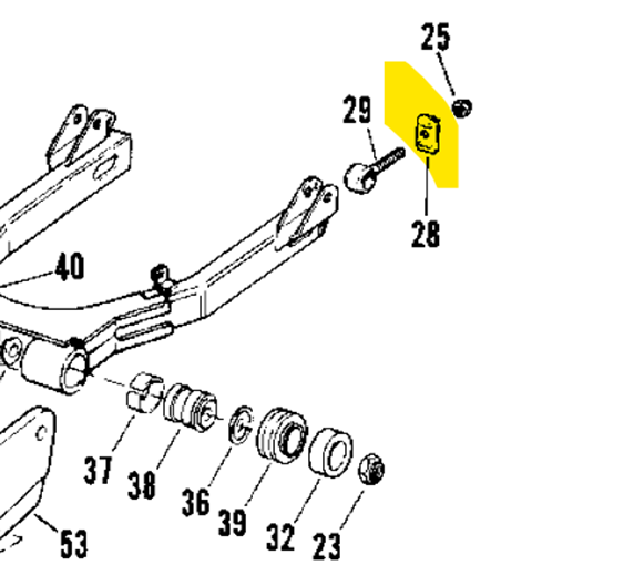 Harley-Davidson OEM NOS 80-01 Touring Rear Fork End Cover (SINGLE UNIT) 41112-79