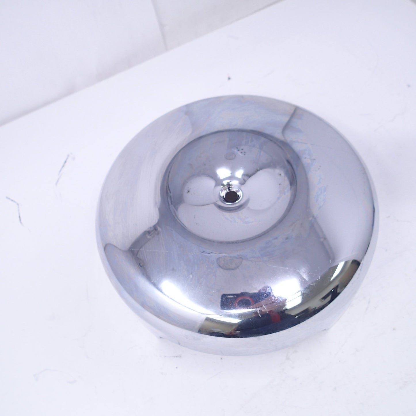 HARLEY-DAVIDSON Old Style 8" Air Cleaner Cover/ CHROME / 8" ROUND with Cut Out